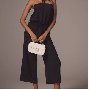 Anthropologie x Bishop + Young Free Spirit Strapless Crop Jumpsuit Black S